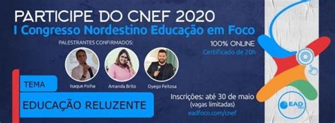 1º Congresso Nordestino de Educação em Foco CNEF 2020 online Sympla