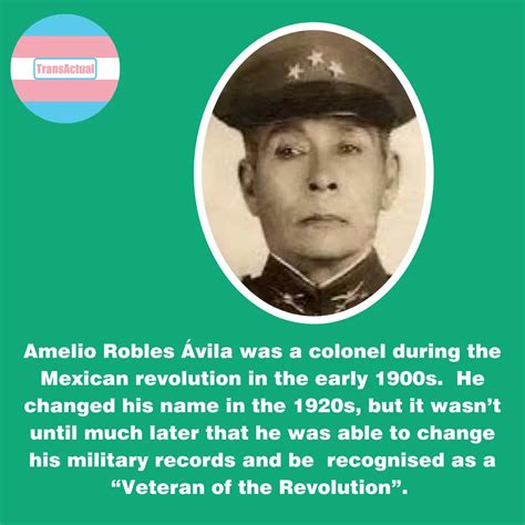 Trans Actual On Twitter Amelio Robles Vila Was A Colonel During