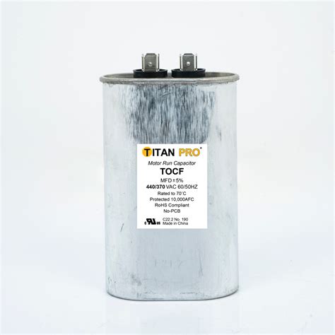 Titan Pro Run Capacitor Mfd Volt Oval Packard Online