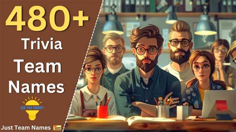 Top 480 Creative And Funny Trivia Team Names To Stand Out