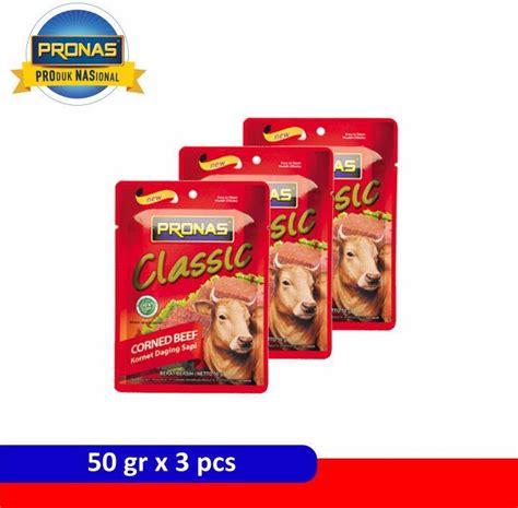 Pronas Kornet Sapi Sachet 50 G Bundling 3 Pcs Lazada Indonesia