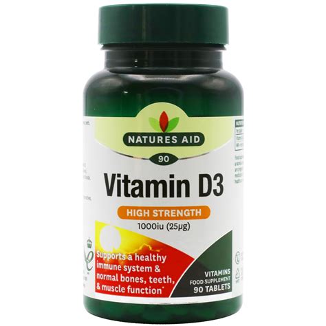 Natures Aid High Strength Vitamin D Iu Tablets For Sale Online