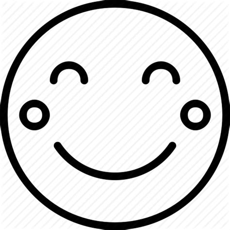 Facial Expression Smile Emoticon Head Line Line Art Circle Symbol Icon