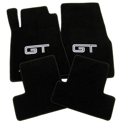 Mustang Floor Mats w/ GT Logo Black (05-10) 012051 - LMR