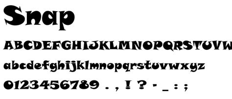 Snap Itc Font