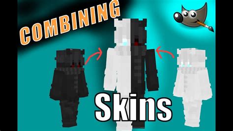 How To Merge Two Minecraft Skins Together Youtube