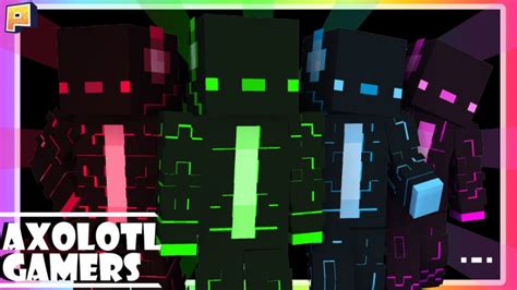 Axolotl Gamers By Pixelationz Studios Minecraft Skin Pack Minecraft