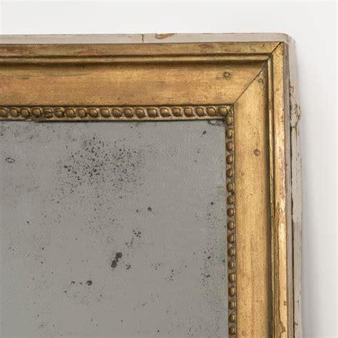 Th Century Rectangular Golden Mirror With Foxed Glass For Sale At Stdibs