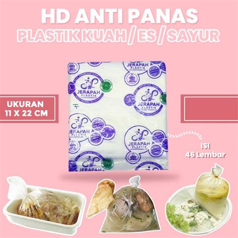 Jual Plastik Anti Panas Tahan Panas Plastik Sayur Kuah X Cm