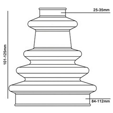 Bailcast Stretchy Duraboot Driveshaft Joint Cv Boot Kit Gaiter Cone