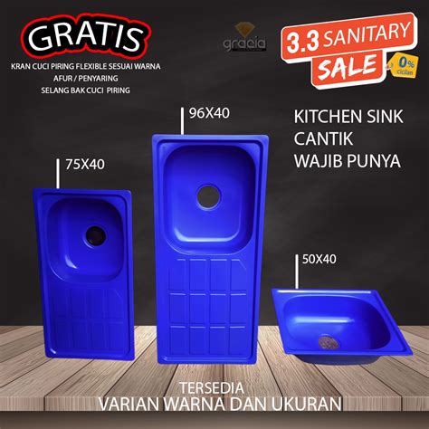 Jual Wastafel SET Tempat Cuci Piring Komplite Selang Kran Size Bak