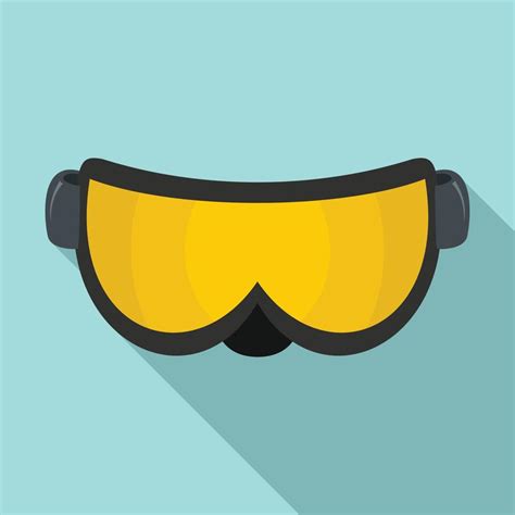 Ski Glasses Icon Flat Style 14454790 Vector Art At Vecteezy