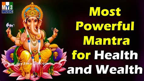 Most Powerful Mantra For Health And Wealth Ganesha Mantra 1008 Times