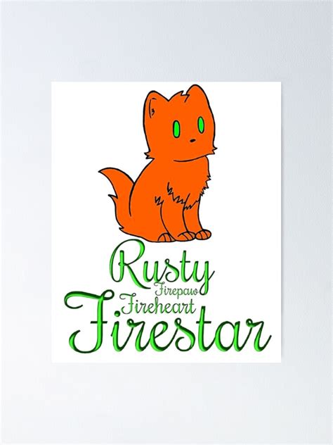 Warrior Cats Firestar Poster For Sale By Cecilemtx Redbubble