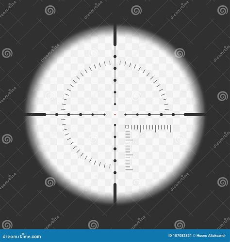 Realistic Sniper Sight Stock Vector Illustration Of Accuracy 107082831