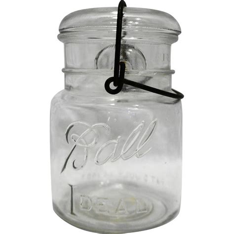 Ball Ideal Clear Glass Wire Bale Pint Canning Jar Pint Canning Jars