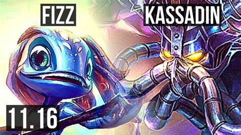 FIZZ Vs KASSADIN MID 7 0 5 2 0M Mastery 1100 Games Godlike