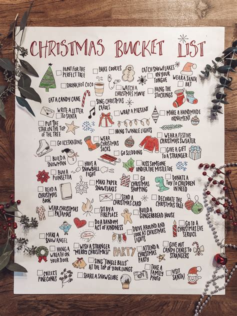 Printable Christmas Bucket List Pacific North Jess