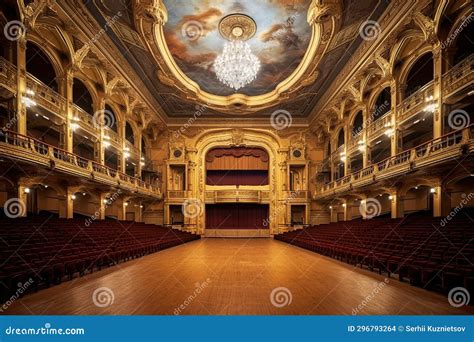 Interior of the Opera Hall, Classical Architecture of Entertainment ...