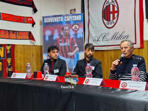 Trebisacce Franco Baresi Infiamma I Cuori Rossoneri Al Milan Club