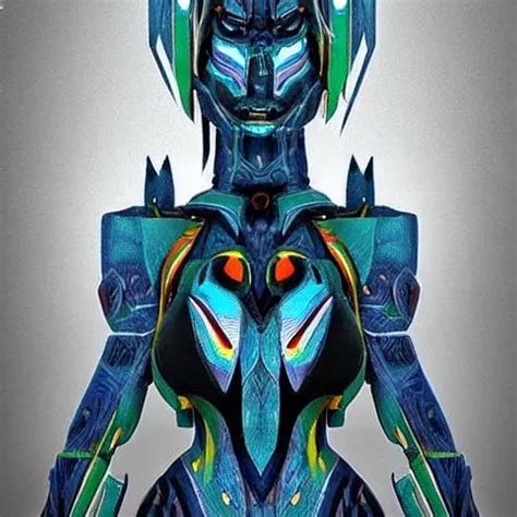 Symmetry A Female Transformer With Tribal Paint Stable Diffusion