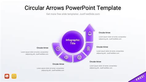 Powerpoint Circular Arrow Template