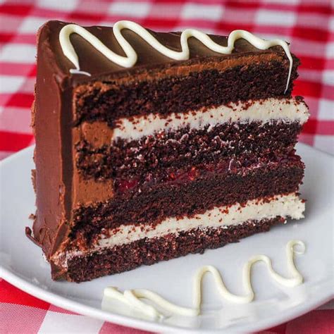 Raspberry White Chocolate Truffle Tuxedo Cake Rock Recipes