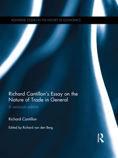 Richard Cantillons Essay On The Nature Of Trade In General Ebook