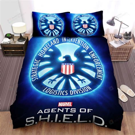 Agents Of S H I E L D Eagle Logos Bed Sheets Duvet Cover Bedding Sets