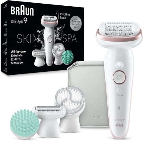 Braun Silk épil 9 SkinSpa Depilatore Donna Epilatore Elettrico Donna