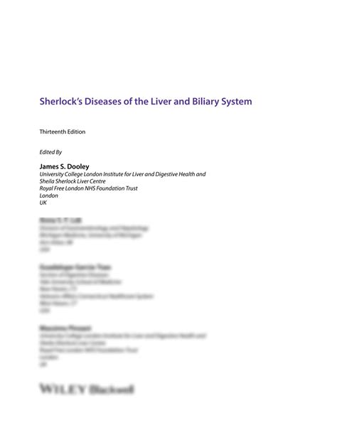 Solution Sherlocks Diseases Of The Liver And Biliary System Studypool