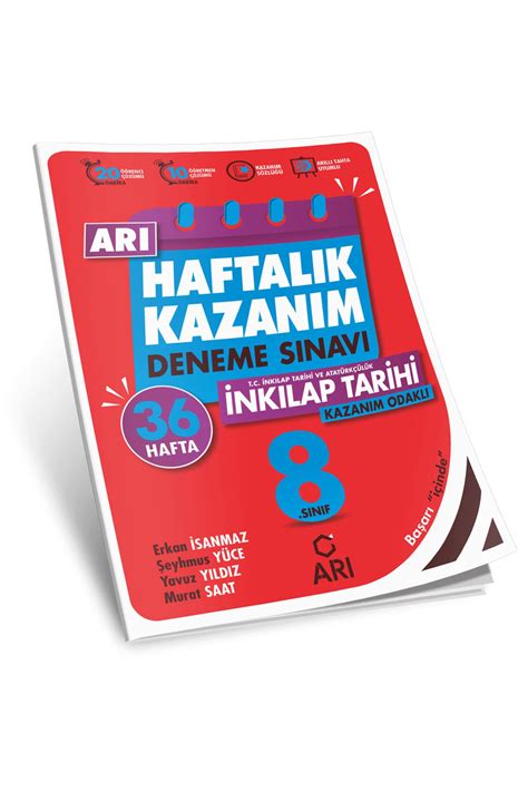 Arı Yayıncılık 8 Sınıf Haftalık Kazanım inkılap tarihi deneme sınavı