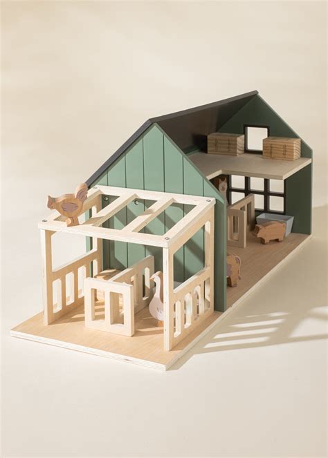 Wooden Toy Barn / Farm Toy – Coco Village