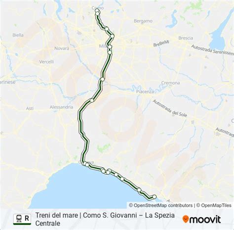 Linea R Orari Fermate E Mappe La Spezia Centrale Aggiornato