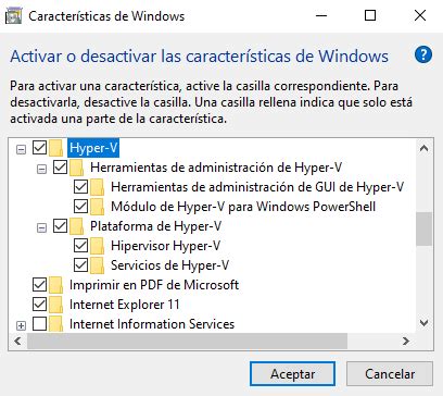 Activar Hyper V En Windows