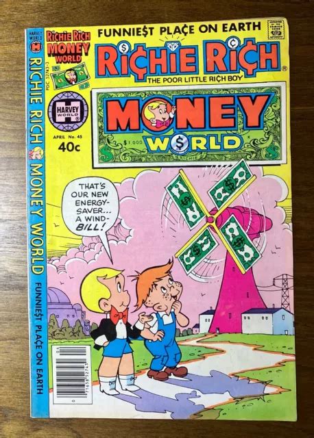 RICHIE RICH MONEY World 45 Harvey Comics âge du bronze g vg EUR 4 92