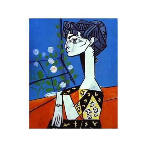 Jacqueline With Flowers By Pablo Picasso Oil Painting Reproductions