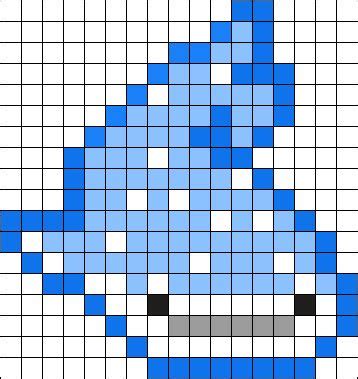 Whale Shark Perler Kandi Pattern For Fabric Crafts