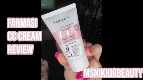 Farmasi Cc Cream Review Msnikkigbeauty Youtube