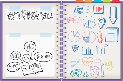 Notebook with doodles 1211851 Vector Art at Vecteezy