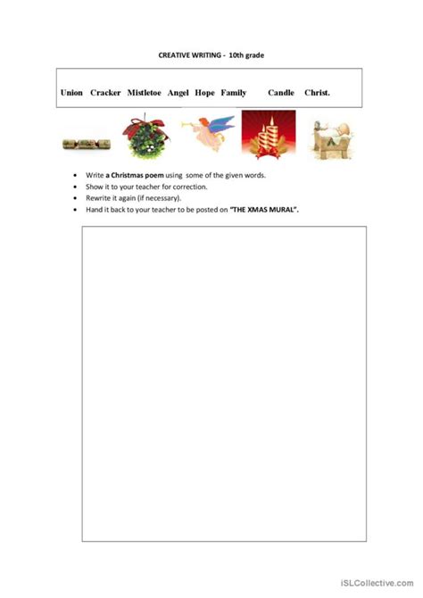 Creative Writing English Esl Worksheets Pdf And Doc