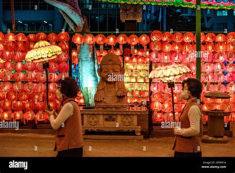 2021 South Korean Lantern Festival, Jogyesa Buddhist Temple, Seoul ...