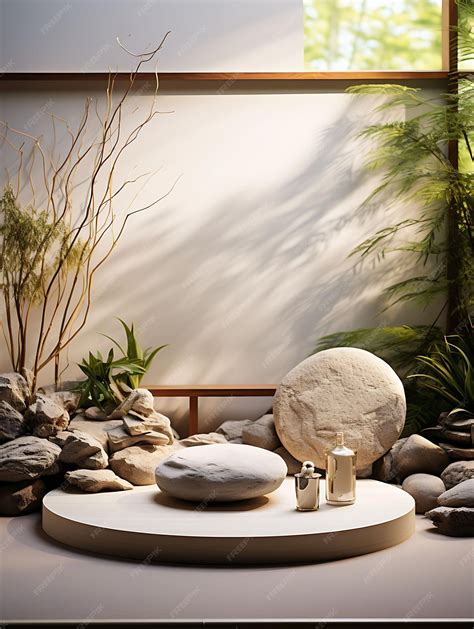 Premium Photo Background Of Zen Rock Garden Zen Rock Garden Backdrop