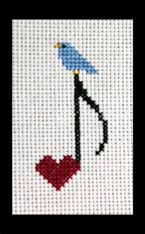 Dit Item Is Niet Beschikbaar Etsy Cross Stitch Music Bird