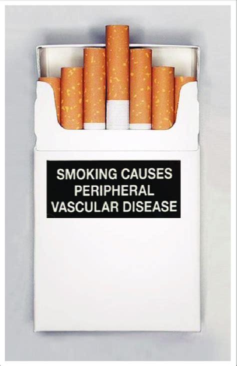 Text Based Warning Smoking Causes Peripheral Vascular Disease