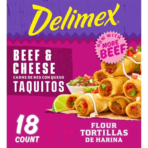 Delimex Beef & Cheese Flour Taquitos - Shop Entrees & sides at H-E-B