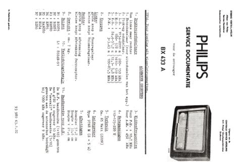 Bx433a 02 Radio Philips Belgium Belgien Build 1954 4 Pictures