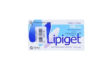 Thuốc Lipiget 10mg Getz Điều Trị Tăng Cholesterol Máu 10 Viên Nhà