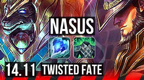 NASUS Vs TWISTED FATE TOP 6 Solo Kills 700 Games EUW Diamond