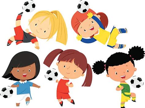 Free Girl Playing Soccer Clipart Images Freeimages